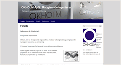 Desktop Screenshot of okholm-aps.dk