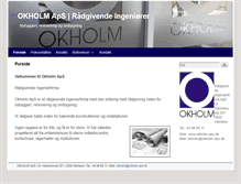 Tablet Screenshot of okholm-aps.dk